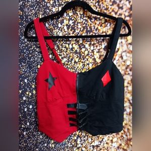 Harley Quinn bustier top size XL